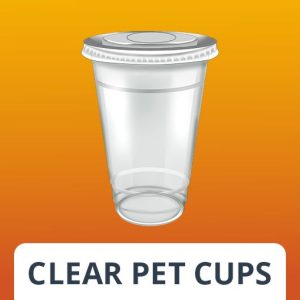 Clear pet cups